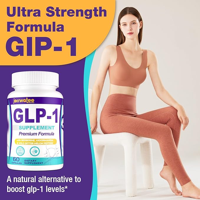 GLP-1 Supplements Women &amp Men 14-in-1 GLP1 for Daily GLPl Level*Metabolism* Digestion &amp Energy 5X Advance Formulate GLP 1 with Akkermansia Probiotic 60 Caps