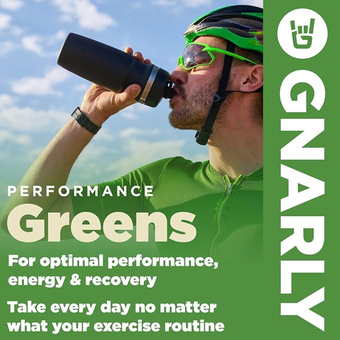 Gnarly Nutrition Performance Greens Blueberry Açai (11.64 oz) and Gnarly Whey Grass-Fed Protein Supplement Vanilla (32.0oz)