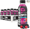 Protein2o Hydration Drink - 2-in-1 Liquid Clear Whey Protein Isolate and Electrolyte Drink - 20g Protein Vitamins B5 B6 - Post-Workout Recovery - 16.9 Fl Oz - 12 Count Mixed Berry