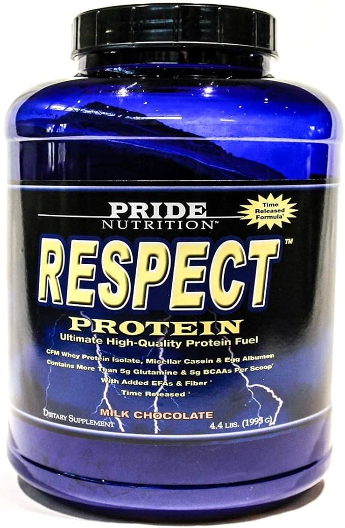 Pride Nutrition Time Released Protein Shake- Respect Protein – Best Meal Replacement Shake for Women Or Men – with Whey Protein Isolate Micellar Casein Flax Seed Fiber