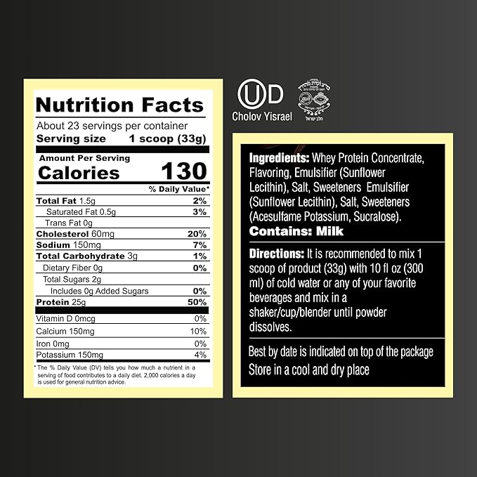 Creamy French Vanilla + Dark Chocolate Fudge Whey Protein Bundle – Gluten-Free Kosher Post-Workout
