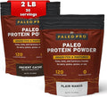 Paleo Pro 26G Beef Protein Powder - Pack of 2-30 Days Supply - Grass Fed Protein Powder Isolate - Pure Animal Based Pastured | Dairy &amp Gluten Free Natural &amp Clean Proteins for Paleo &amp Ket