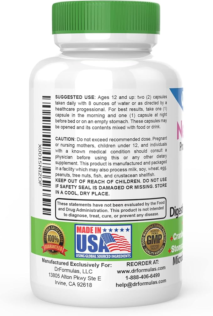 DrFormulas Cranberry Probiotics for Women Vaginal Health &amp Urinary Tract with Fiber Prebiotic &amp D Mannose | Nexabiotic Feminine Health Vaginosis with Lactobacillus Acidophilus for Yeast 60 C