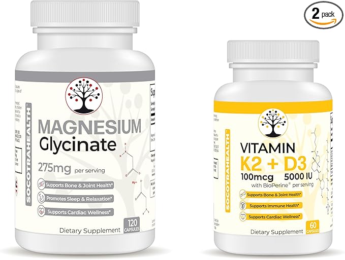 Wellness and Structure Bundle - Magnesium Glycinate and Vitamin D3 K2