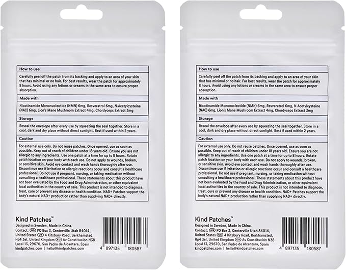 Kind Patches NAD Plus Patches for Women - Pack of 2 60 Count