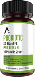 Ascendant Nutrition Bacillus Subtilis Probiotic - 30 Billion CFU Multi-Strain Probiotics for Women and Men - Supports Digestive and Gut Health - 30 Capsules