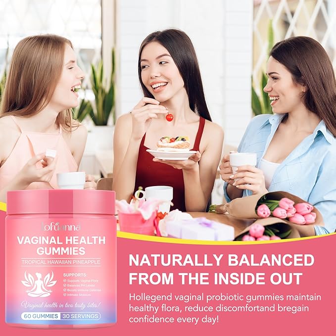 Vaginal Probiotics Source Feminine GummiespH BalanceFeminine Balance Gummies for WomenProbiotics for Women Vaginigal HealthImprove ImmuneWomens Vaginal Health Supplement 60 Gummies