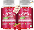 2 Packs Liposomal Magnesium Complex Gummies-as 12 Forms of Magnesium CitrateGlycinateMalateOxideand More with Vitamin D3 B6C Ashwagandha &amp CoQ10 for Women and Men-Support Bone &amp Muscle