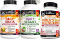 BioSchwartz Daily Fruits and Veggies Supplement for Women and Men (1 Month Supply) Plus Daily Multivitamin for Women 50 &amp Over (1 Month Supply)