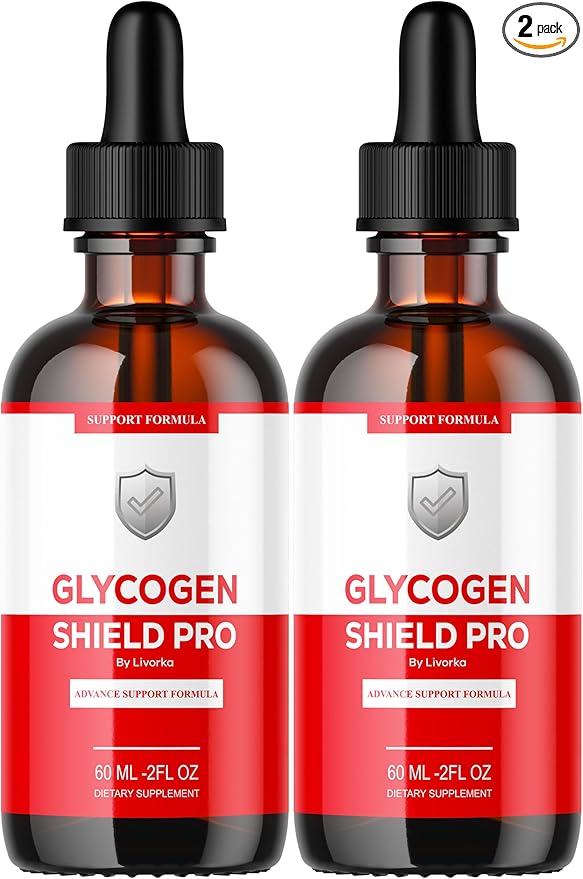 (2 Pack) Glycogen Shield Pro - Glycogen Shield Pro Drops GlycogenShield Pro Drops GlycogenShield Pro Support Glycogen Shield Pro Support Glycogen Shield Pro Supplement 2 Bottles for 60 Days
