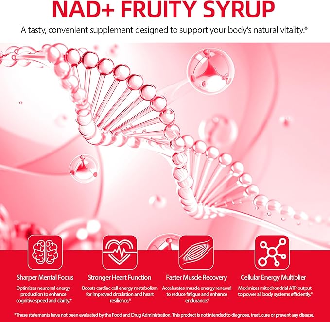 NAD+ Liquid Supplement Packets 30pcsPremium Nicotinamide Riboside &amp Resveratrol Boosts Cellular Energy &amp Healthy Aging