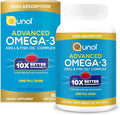 Qunol Advanced Omega 3 Krill and Fish Oil Complex 10x Better Bioavailability One Pill Dose 250mg EPA &amp DHA Supports Brain Eye Heart and Joint Health 60 Count (Pack of 1)