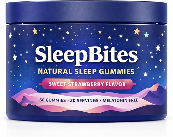 Sleep Bites Gummies - Free Bedtime Gummies with L-Theanine Magnesium
