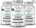 Organics Ocean Real Magnesium Citrate - High Absorption Magnesium Supplement - Chelated Magnesium to Support Energy Relaxation and Regularity - 3 Pack Bulk Supply