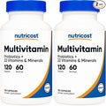 Nutricost Multivitamin with Probiotics 120 Vegetarian Capsules - Packed with Vitamins &amp Minerals (Pack of 2)