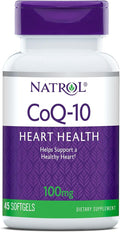 Natrol CoQ-10 Softgels Heart Health Dietary Supplement 100 mg 45 Count