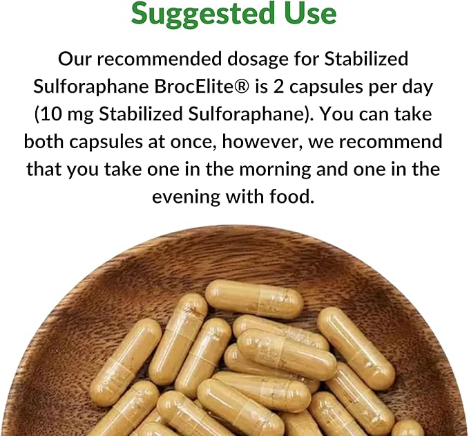 Mara Labs Plus | Stabilized Broccoli Sulforaphane Supplement | Glyphosate Residue Free Certified – Third-Party Tested | 60 Vegan Capsules