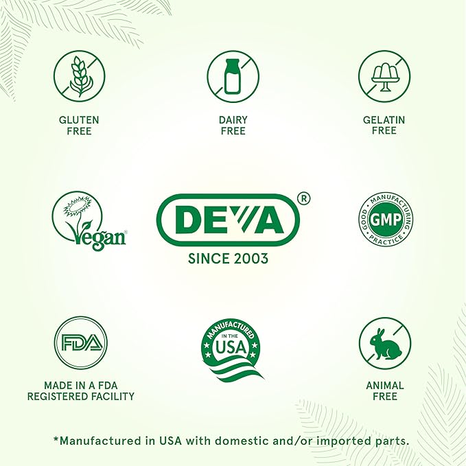 DEVA Vegan Vitamin D2 60 mcg 2400 IU Ergocalciferol Supplement with No Animal Ingredients 90 Tablets (Pack of 3)