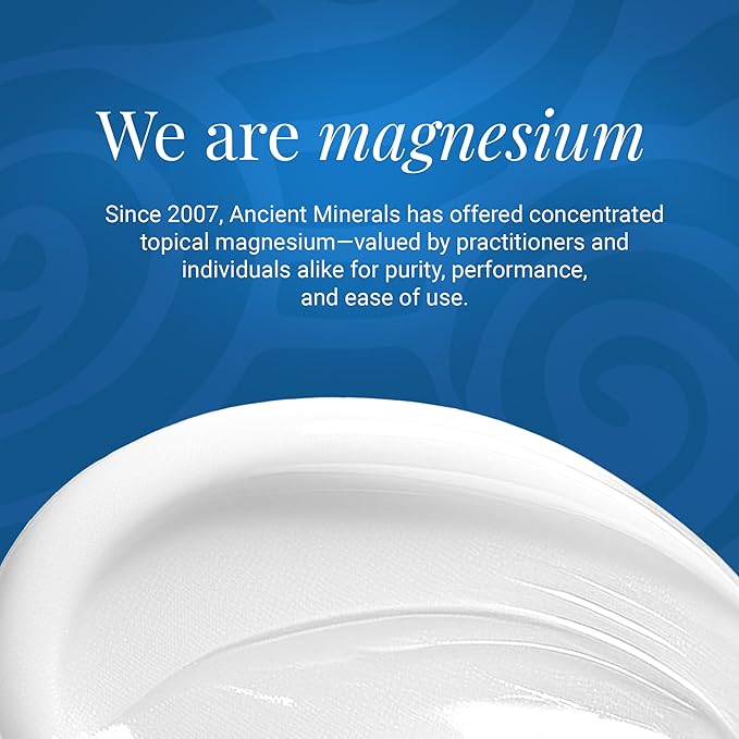 Ancient Minerals Magnesium Lotion Goodnight night cream contains melatonin with magnesium chloride and OptiMSM a topical nighttime moisturizing lotion(2.5oz)
