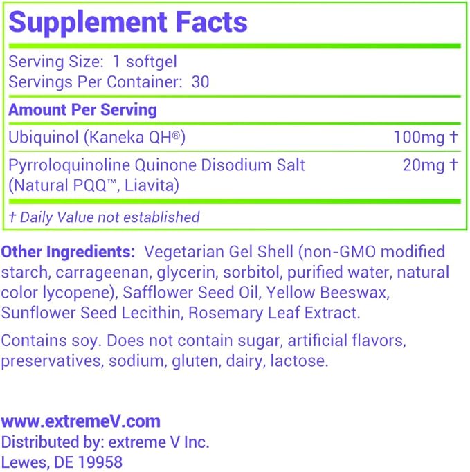 FertileQQ ULTRA Ubiquinol (QH) plus PQQ to BOOST Mama's 2B Natural Reproductive Support #1 Formula for Support of Mitochondria Egg Cell Health - Doctor Recommended Fertility Formula.