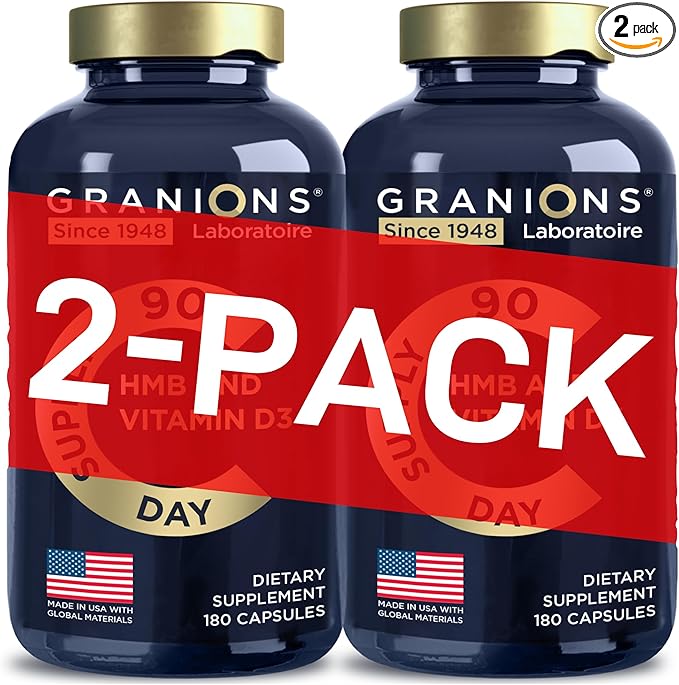 Vitamin D3 HMB Supplements for Men and Women - 1000 MG Calcium beta-Hydroxy beta-methylbutyrate per Serving - Daily Nutritional Support for Muscle Function and Bone Health - 3-Month Supply 360 Caps