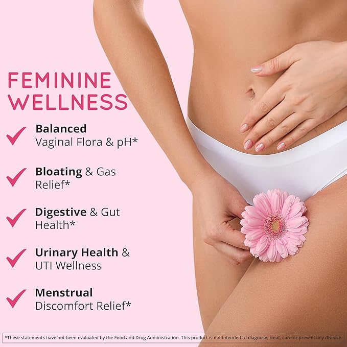 Happy Healthy Hippie PeriPeace Supplements for Women &amp Vaginal Probiotics for Women