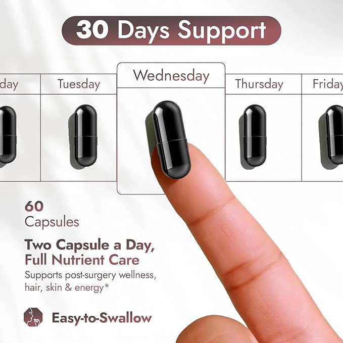 Bariatric Multivitamin with Iron – Post Bariatric Surgery – Gastric Bypass &amp Sleeve Support – for Women &amp Men – Easy to Swallow – B12 B6 &amp 42 Superfoods –Gluten-Free- 120 Caps 2-Month Sup