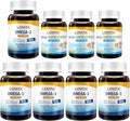 LOVITA Total Home Health Bundle - 5 Adult Fish Oil &amp 3 Kid’s Super Smart Burpless Omega-3 for Parents &amp Kids (8 Pc Value Pack)