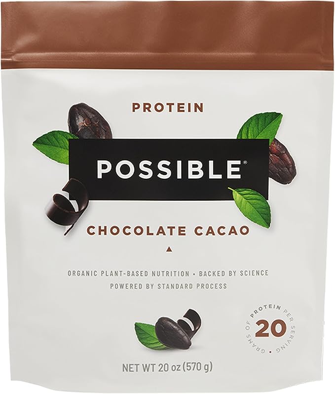 Protein Powder - Muscle Growth &amp Recovery Support - Plant-Based Protein - Essential Amino Acids &amp BCAAs - Vegan Gluten-Free &amp USDA Organic - Chocolate 1.25 Pound (Pack of 1)