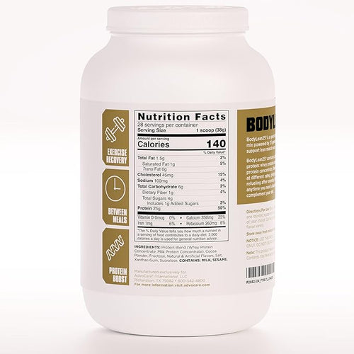 AdvoCare BodyLean25 - Protein Powder with Whey Protein Isolate - Supports Muscle Building &amp A Lean Body - Offers Energy Support* - Chocolate 4.5 oz