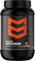 MTN OPS Magnum Peanut Butter Chocolate Protein Powder 23g of Whey Isolate Protein &amp Milk Protein with BCAAs Zero Sugar &amp Gluten Free 30-Servings