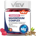 VEV Deep Calm Magnesium Complex 14-in-1 Gummies – 90 Count (Pack of 1) – with D3 Ashwagandha L-theanine Zinc – Magnesium Complex for Women and Men – No Added Sugar Vegan Magnesium Glycinate Gummies