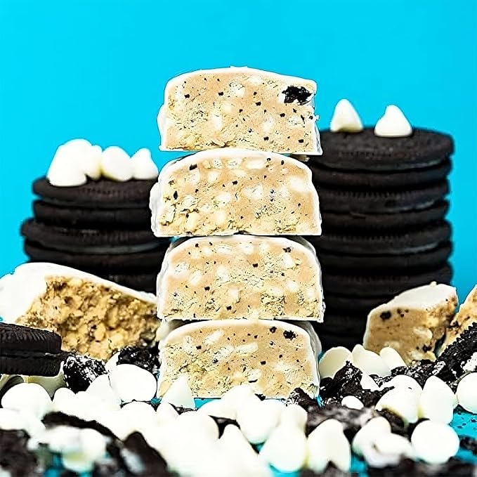 Anabar Protein Bar The Protein-Packed Candy Bar Amazing Tasting Protein Bar High Protein 20g of Protein (12 Bars Cookies &amp Creme)