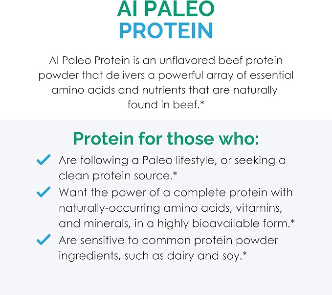 Rootcology by Dr. Izabella Wentz | AI Paleo Protein | Unflavored Hydrolyzed Beef Protein Powder with 26g Beef Protein per Serving | 821.1g / 30 Servings