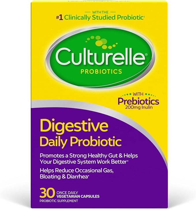 Culturelle Daily Probiotic Capsules 30CT &amp Gummies 52CT with Lactobacillus rhamnosus GG for Digestive &amp Immune Health