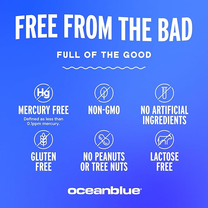 Oceanblue Omega-3 2100 Advanced Wellness Bundle – Vitamin D3 &amp Turmeric – High Potency Fish Oil for Heart Joint &amp Immune Support – 2-Pack