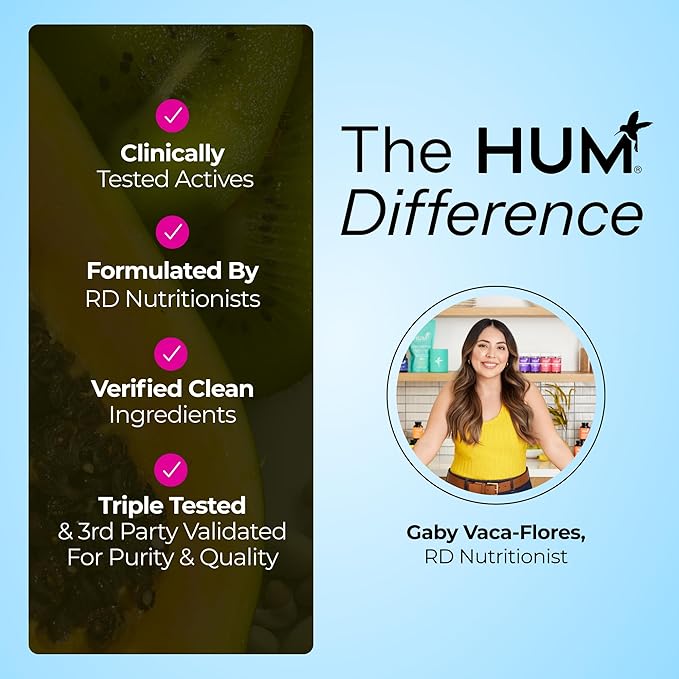 HUM OMG! Omega The Great Triple Omega 3 Fish Oil Supplement for Women &amp Men with Vitamin E DHA &amp EPA Skin Care &amp Skin Tone Support for Heart &amp Brain Health Gluten Free Non GMO 60
