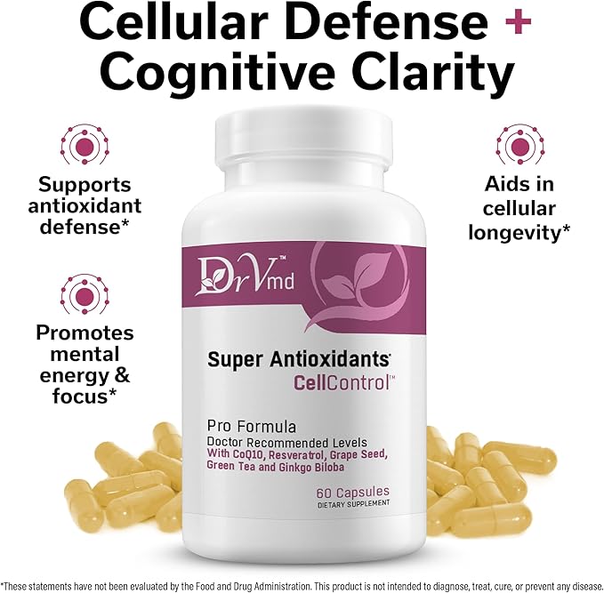 Nerve &amp Antioxidant Support Bundle | Nerve Circulation &amp Cellular Health | Includes Nerve Control (ALA Benfotiamine NAC B Vitamins) + Super Antioxidants (Resveratrol Curcumin CoQ10 Gink