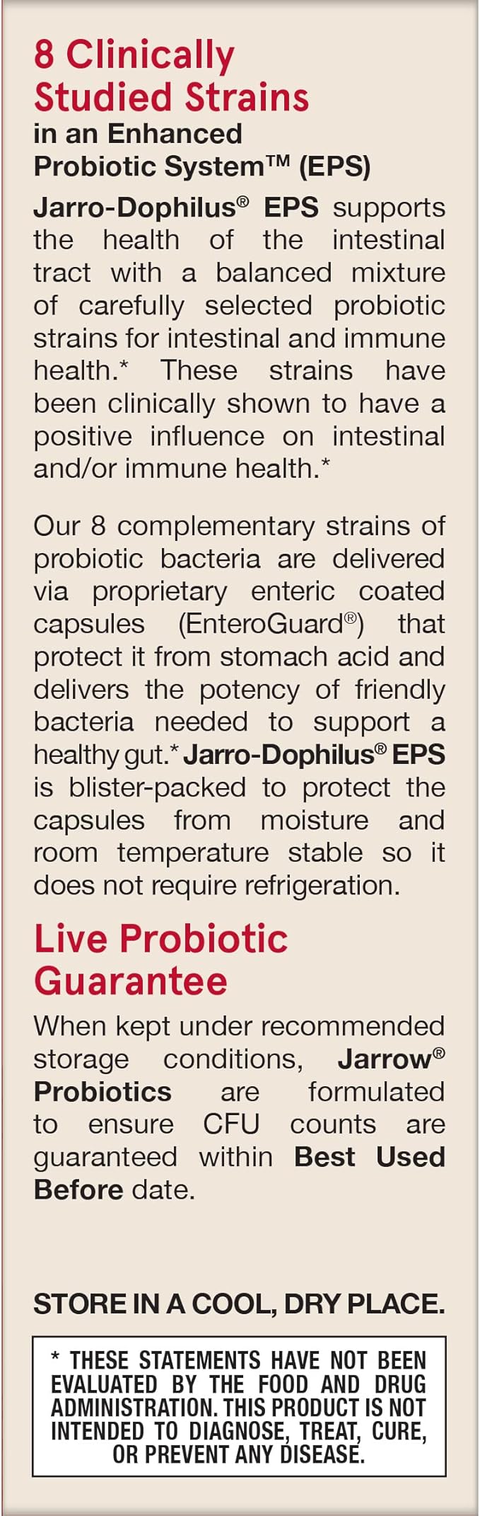 Jarrow Formulas Probiotics for Women and Men Digestive Health - Probiotic Nutritional Supplements Gut Health 25 Billion CFU 30 Capsules 30 Day Supply