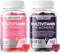 Multivitamin for Women AM &amp PM - Melatonin Free with w/Algae CalciumOmega-3Vitamin D3K2Magnesium for Energy &amp RelaxationRestSkinHair Support - Sugar Free 24-Hour Support Vegan120 Coun