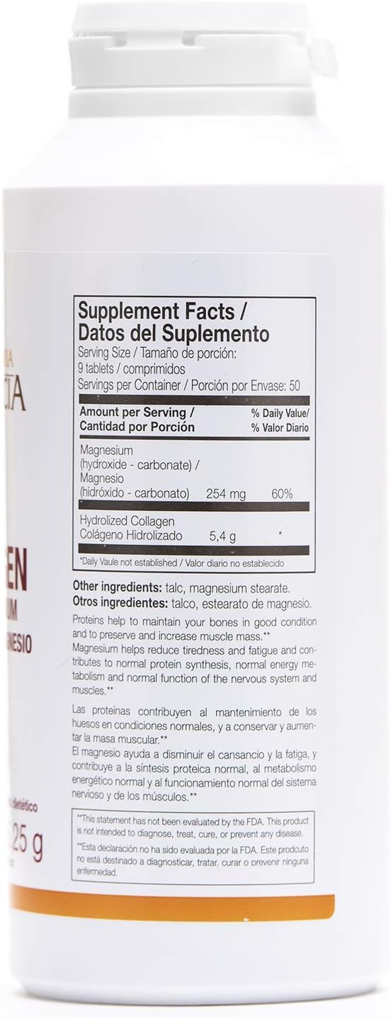 Ana Maria Lajusticia -- 3 Pack High Absorption Collagen Pills with Magnesium. Healthy Skin Nails Hair and Ligaments. Natural Supplement 450 Tablets.