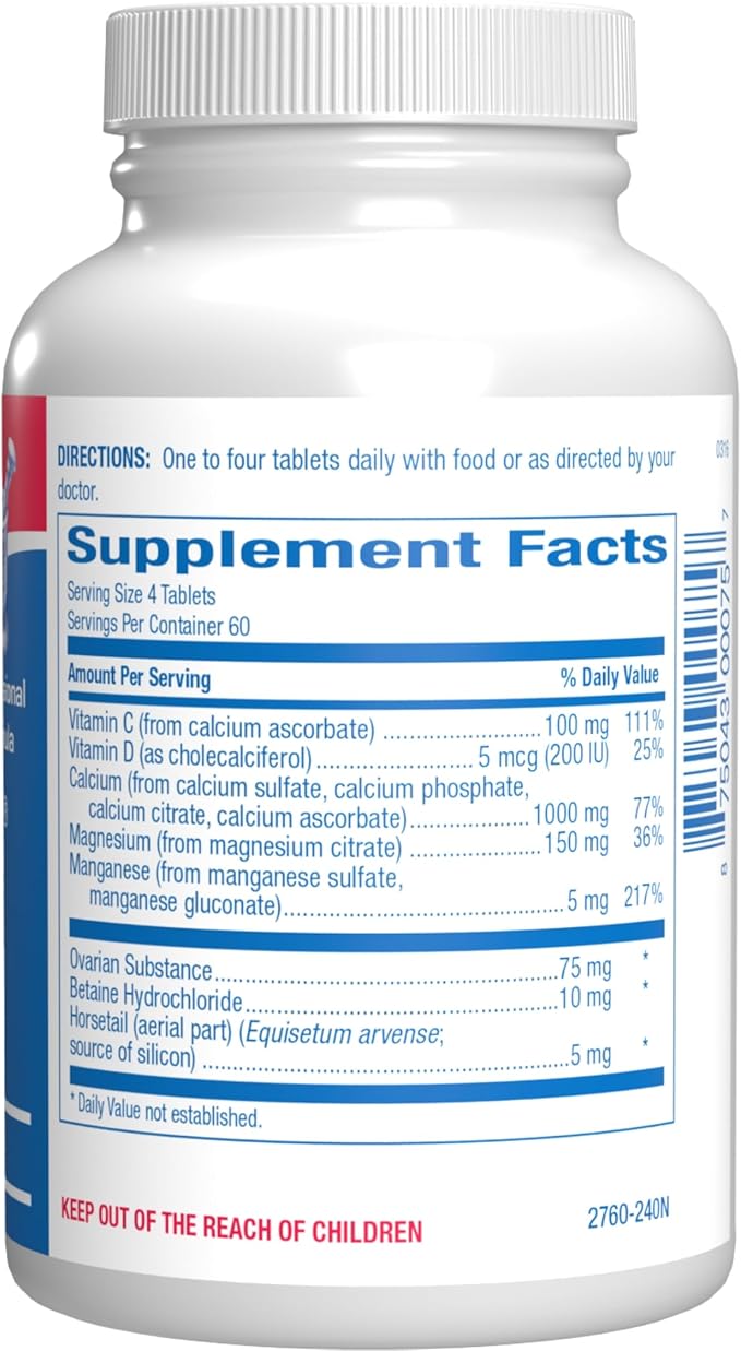Osteo-Plex Bone Health Supplement for Women - Clinical Formula Bone Strength Supplement with Magnesium Calcium Vitamin D3 &amp Trace Minerals Complex - Easy to Swallow Gentle Tablets - 240 Count