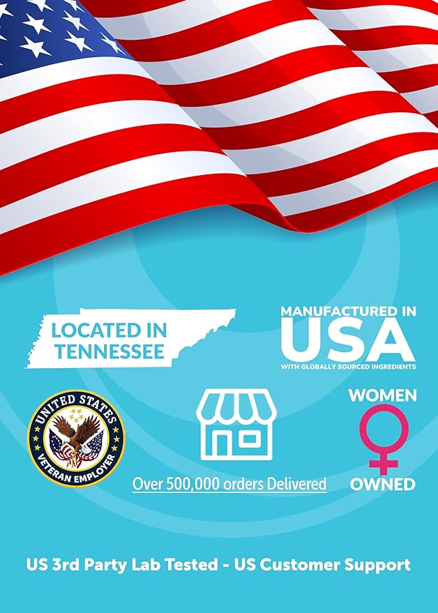 Lunakai USA Made Biotin Gummies 5000mcg with Vitamin C &amp E - Delicious Hair Skin Nails Vitamins for Women Non-GMO Hair Growth Supplement - 6 Pack