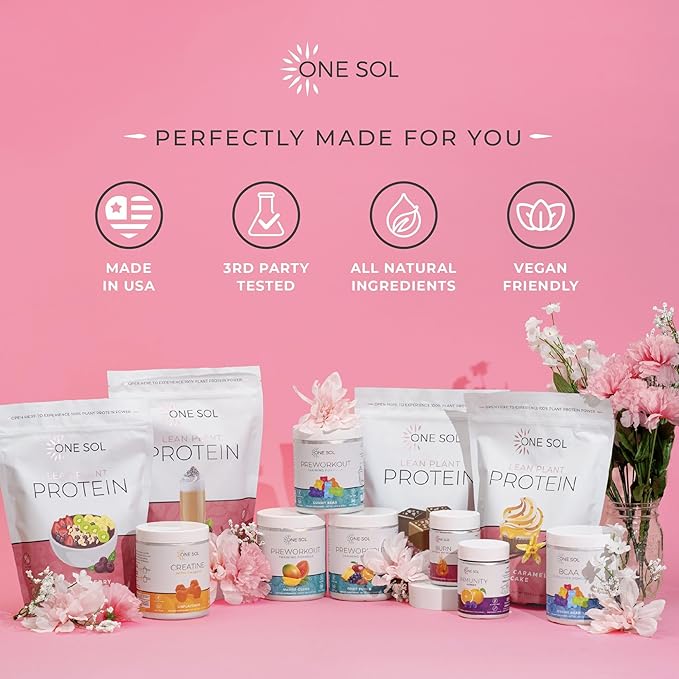One Sol Protein &amp Pre-Workout Bundle for Women: Plant-Based Energy Focus &amp Recovery with Vegan Protein and Natural Ingredients (Horchata Protein + Strawberry Kiwi Pre-Workout)