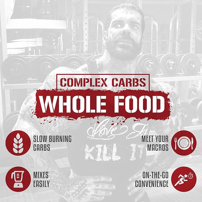 5% Nutrition Rich Piana Real Carbs with Real Food Complex Carb Powder Long-Lasting Low Glycemic Energy for Pre-Workout/Post-Workout Recovery Meal 2.84 lb 40 Servings (Strawberry Shortcake)