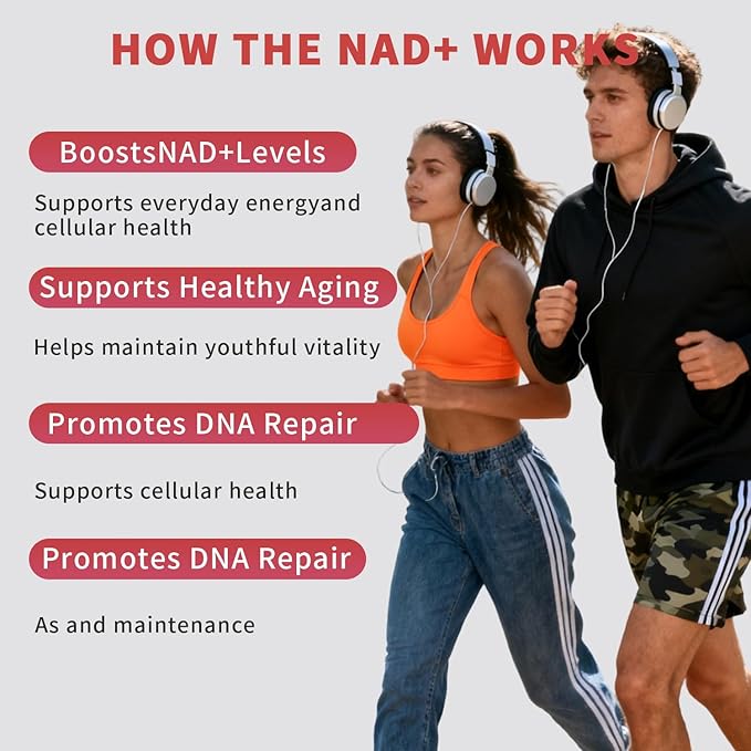 NAD Resveratrol Supplement NAD+ Liquid Supplement 1000mg with Nicotinamide Riboside Resveratrol &amp PQQ NAD Supplements for Men &amp Women Healthy Aging &amp Boosts Cellular Energy – 30 Packs