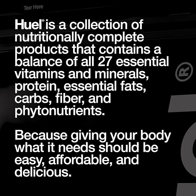 Huel Black Edition Bundle | Chocolate 40g Vegan Protein Powder + Shaker Bottle | Nutritionally Complete Meal | 27 Vitamins and Minerals Gluten Free | Lockable Lid to Avoid Spills | BPA Free