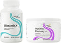 HistaminX &amp Optimal Electrolyte: Quercetin Bioflavonoids for Immune &amp Histamine Balance + Electrolyte Powder Berry (60/30 Servings)