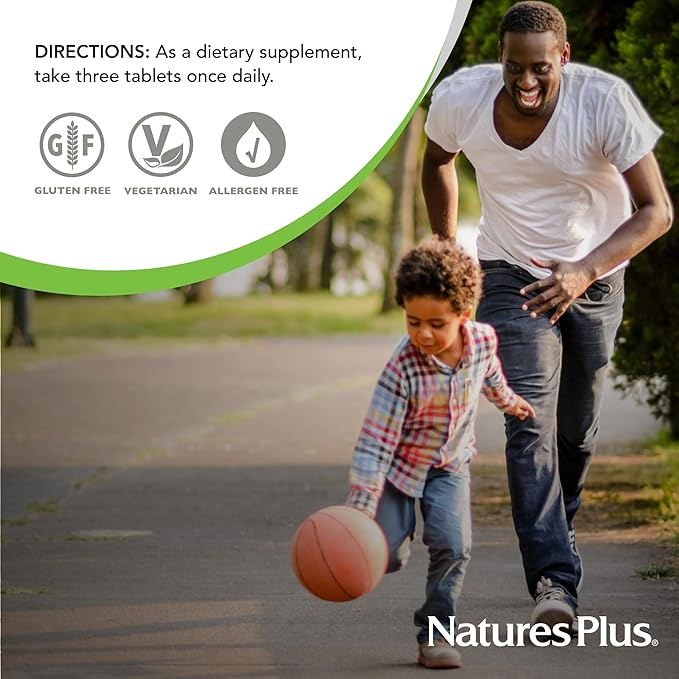 NaturesPlus Ultra Source of Life Multivitamin - 90 Tablets - Supports Immune Health Energy &amp Overall Well-Being - with Lutein &amp Vitamin D3 - Vegetarian &amp Gluten Free - 30 Servings