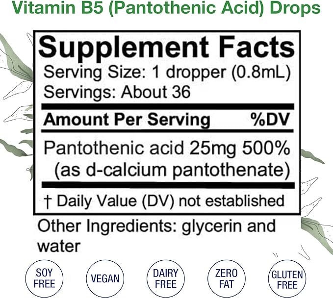 HoneyCombs Liquid Drops 1oz Each Save 10% - Vitamin B7 (Biotin) + Vitamin B5 (Pantothenic Acid) + Vitamin B6 (Pyridoxine)
